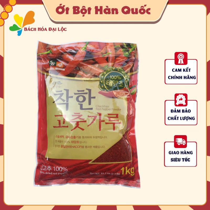 Ớt Bột Hàn Quốc Ớt Bột Làm Kim Chi Chuẩn Vị Hàn Hàng Cao Cấp - Gói 1KG Chua