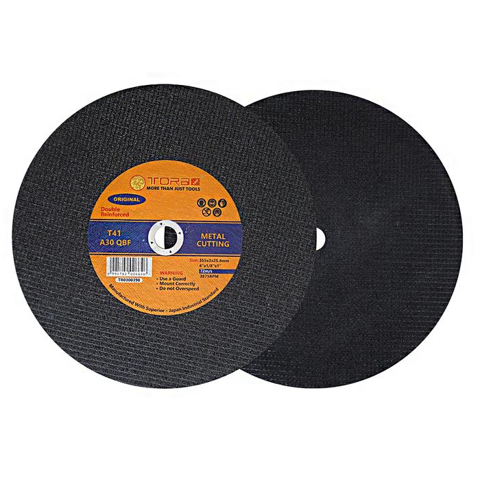 Gambar TORA Batu Potong Resibon 14 Inch A30 QBF T41 - Abrasive Cutting Wheel dari Tora Official Shop Kab. Bandung Tokopedia