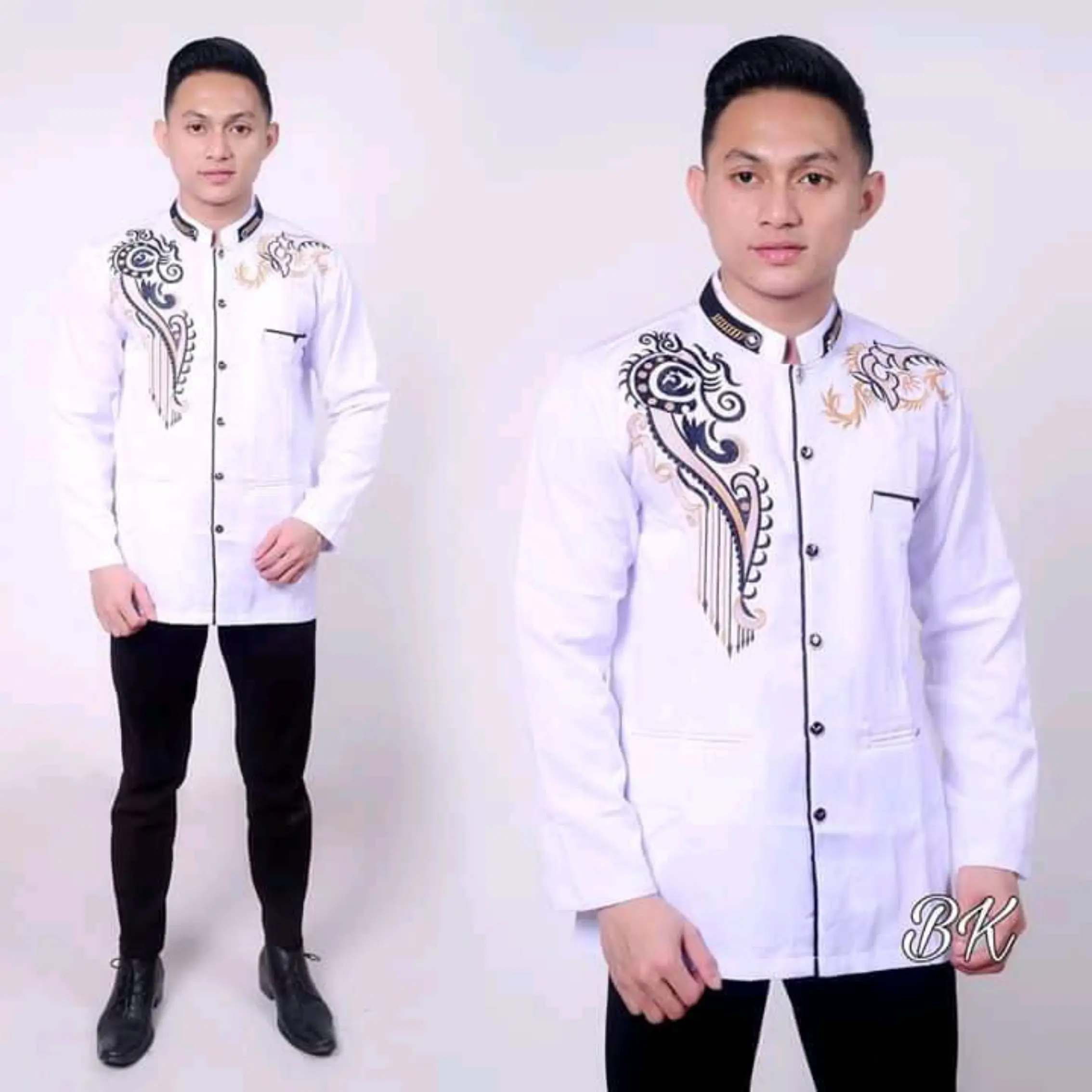 Jasko Motif Bordir Modern Tebal Halus Adem