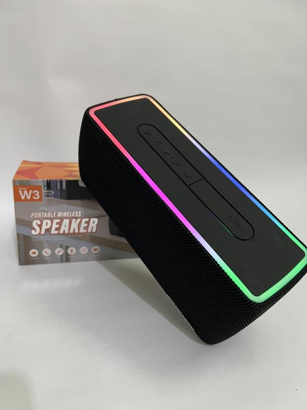 Loa blutooth Akd W3 kháng nước bass căng led cực dẹp Củ Loa Nghe Nhạc