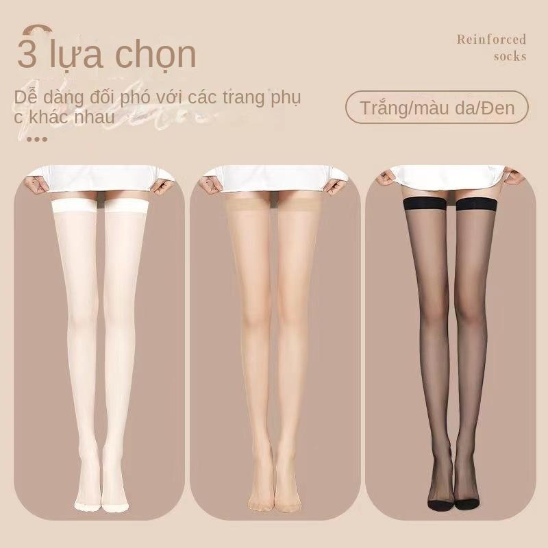 Tất Dài Cho Nữ, Siêu Mỏng, Mùa Hè, Chống Vỡ, Màu Da Thịt, Tất Đầu Gối, Cao Đến Nửa, Không Trơn Trượt, Tất Trắng JK Dễ Thương Và Gợi Cảm tất cao đầu gối