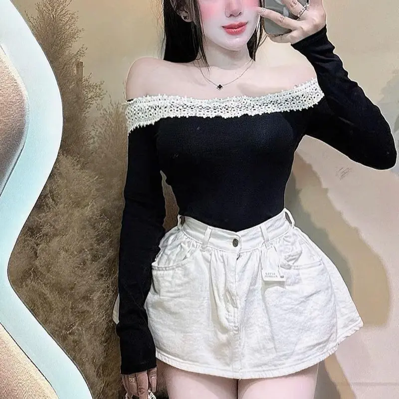 Chân váy jean XOÈ BỒNG có quần trong _ Cv 1046_chân ngắn BTQ2 3