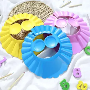 NEW TOPI KERAMAS MANDI ANAK ANTI MATA PERIH / TOPI KERAMAS ANAK DENGAN PELINGUNG KUPING