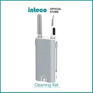 5 in 1 pembersih Layar pembersih earphone,Set pembersih multifungsi lengkap dengan penarik kit