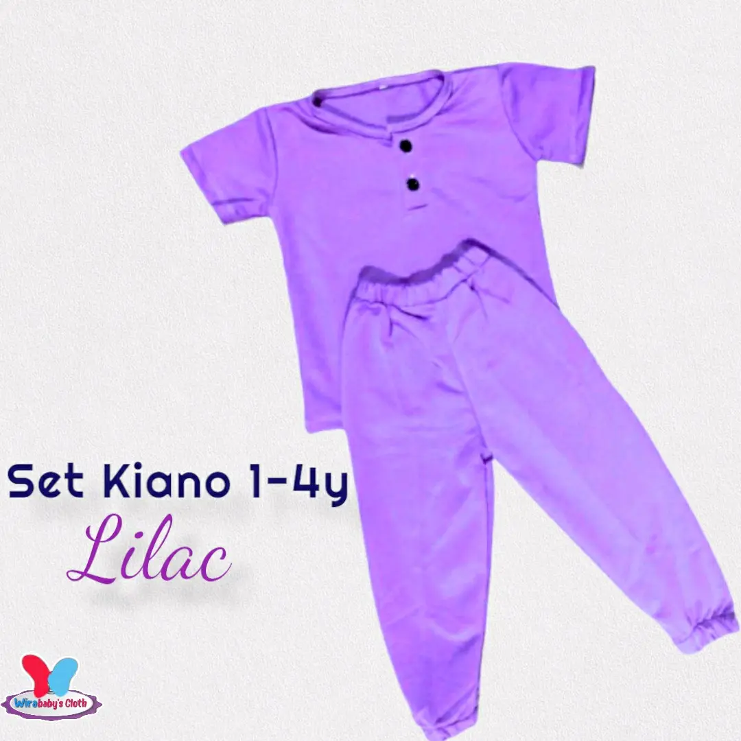 SETELAN BAJU ANAK KIANO SET CP KIANO UNISEX 0-4 TAHUN BAHAN BABYTERRY BISA COD Laki Perempuan