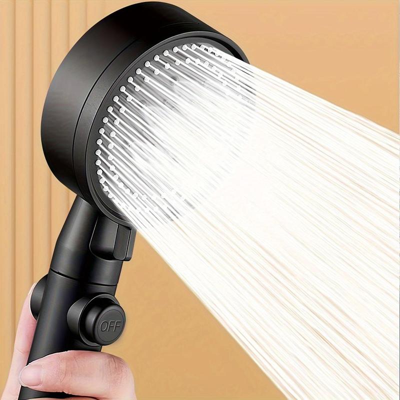 Product Introduction of Handheld Shower Head Set, 1 Set Including 1 Shower Head & 1 Hose & 1 Holder, Modern Bathroom Accessories, Waterfall Bathroom Supplies 0