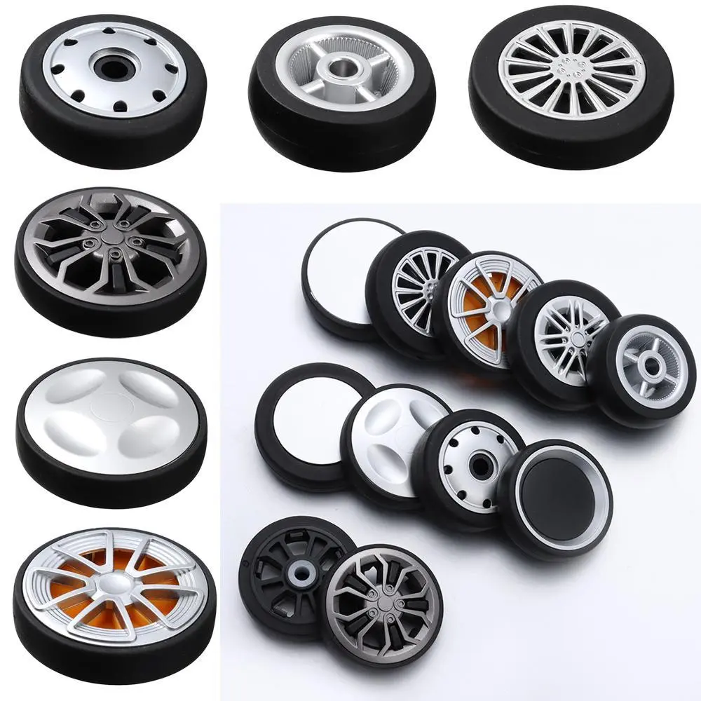 2Pcs Universal Replacement With Screw Travel Luggage Wheels Suitcase Parts Axles Caster Wheel Repair Kit Replace Wheels for Luggage with Vientiane Wheel