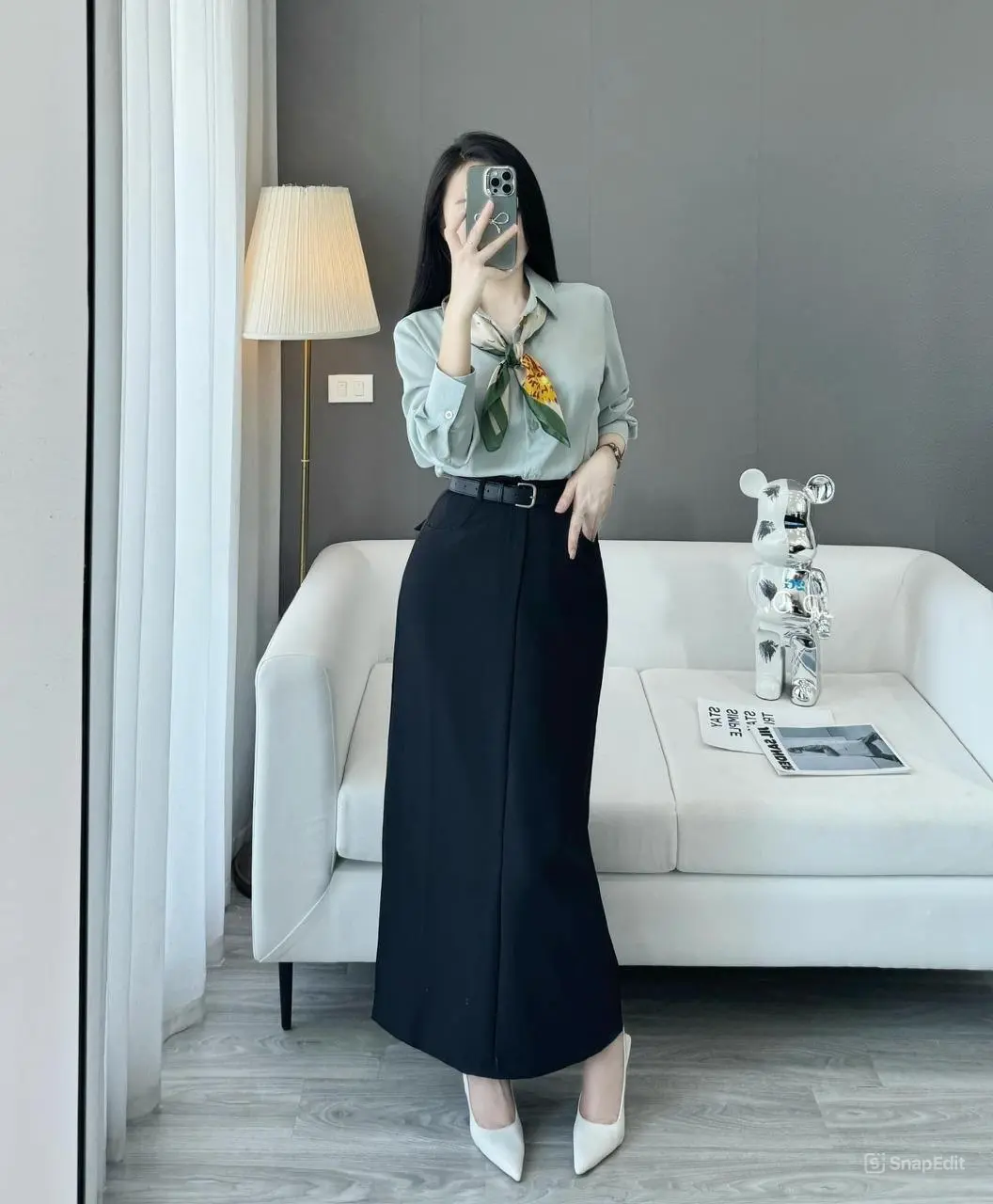 Set Chân Váy Nữ Hàng Mới Kiểu Dáng Hiện Đại A84 Cin Clothing