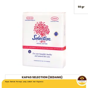 KAPAS SELECTION FACIAL COTTON 50 GRAM (SEDANG) kecantikan