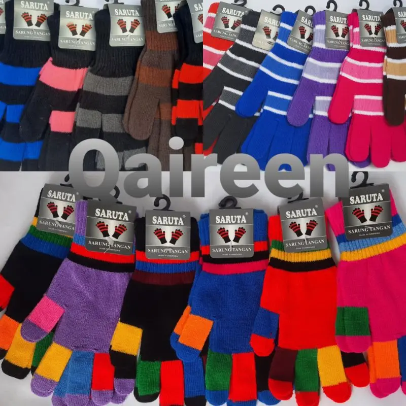 SARUNG TANGAN RAJUT BELANG SALUR MEREK SARUTA SARUNG TANGAN MOTOR BELANG SALUR REMAJA DEWASA UNISEX 2