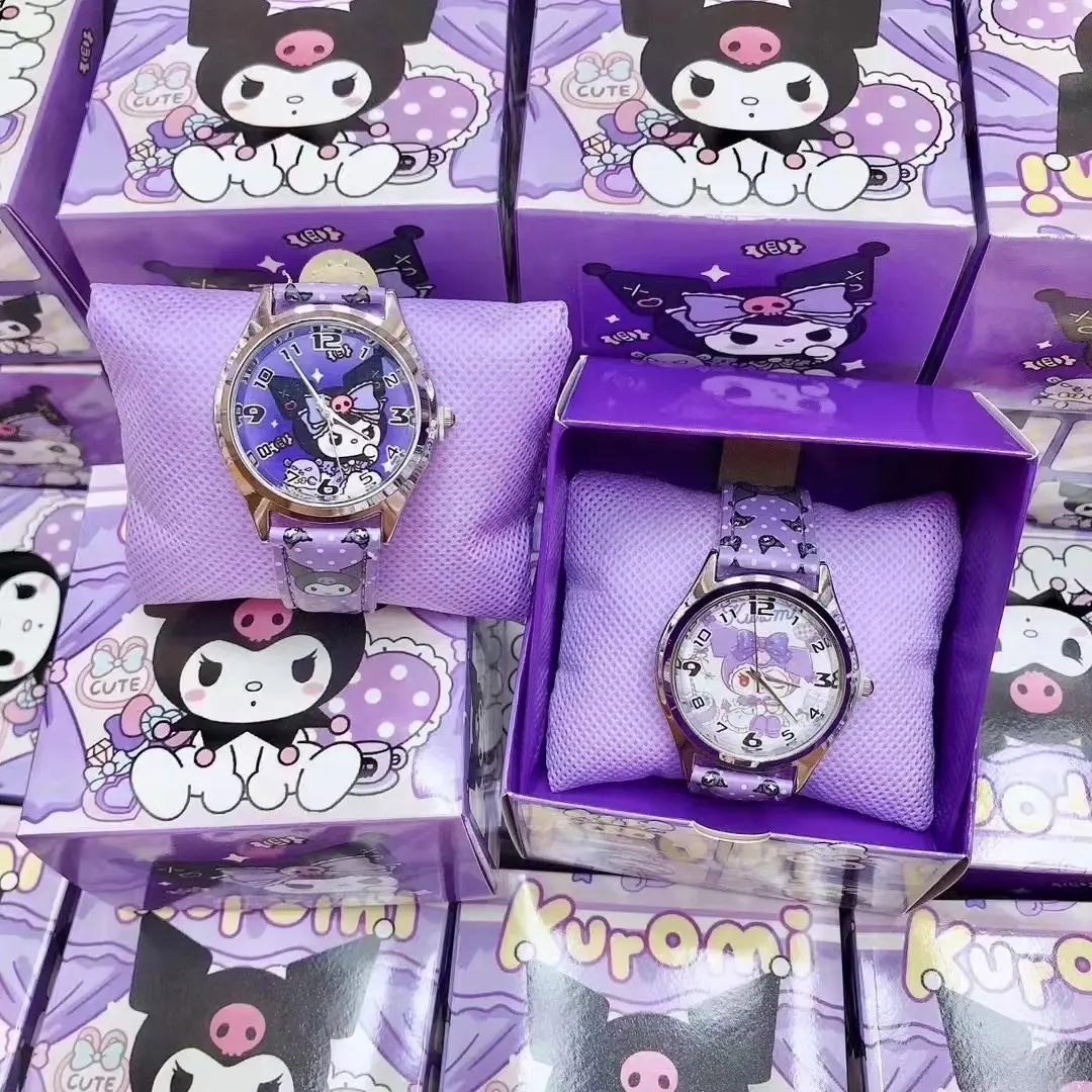 Children's Watch Boxed Cartoon Elementary School Cute Melody Kulomie Girl Pointer Watch Kindergarten Gift