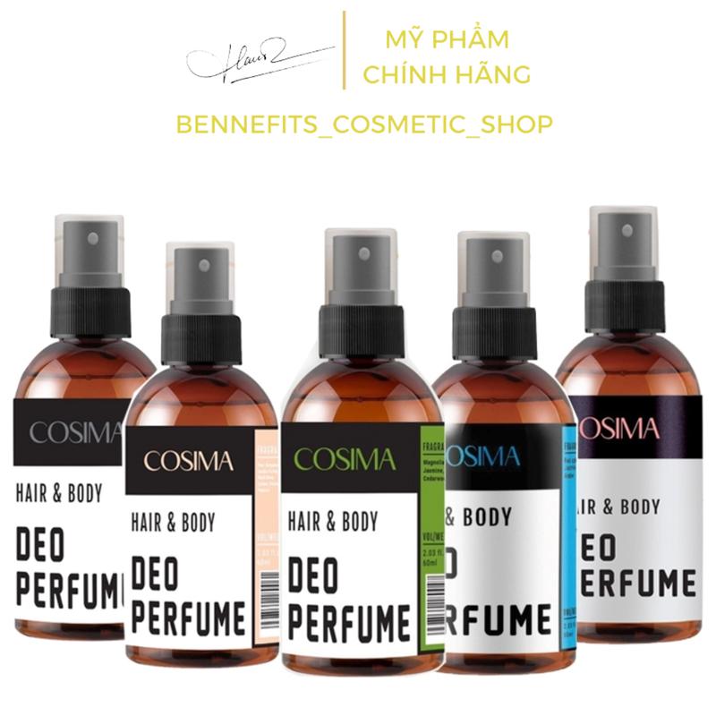  Xịt Khử Mùi Cosima 60ml Hương Thơm Quyến Rũ Khử Mùi Hôi Nách Ngăn Ngừa Mồ Hôi 