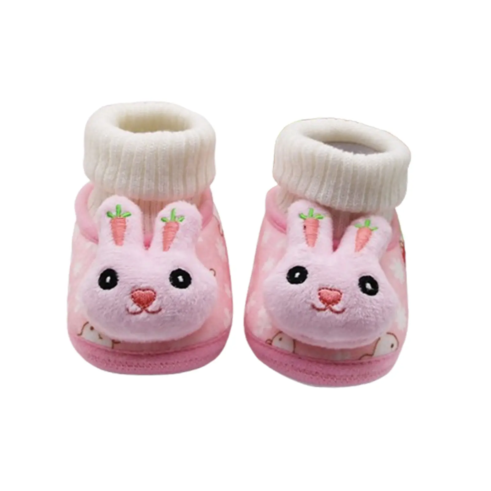 Baby Girls Boots Newborn Winter Shoes with Cute Bunny Warm Flats Casual Walking Shoes for Toddler Infant1