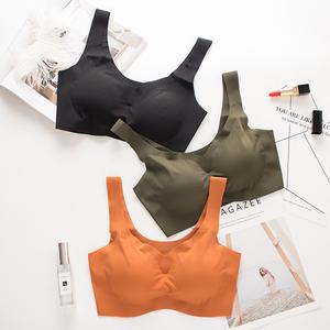 Bra Seksi, Jepun, Bahan Sutera Ais, Selesa dan Bernafas, Untuk Wanita, Stok Sedia Dusty Pink