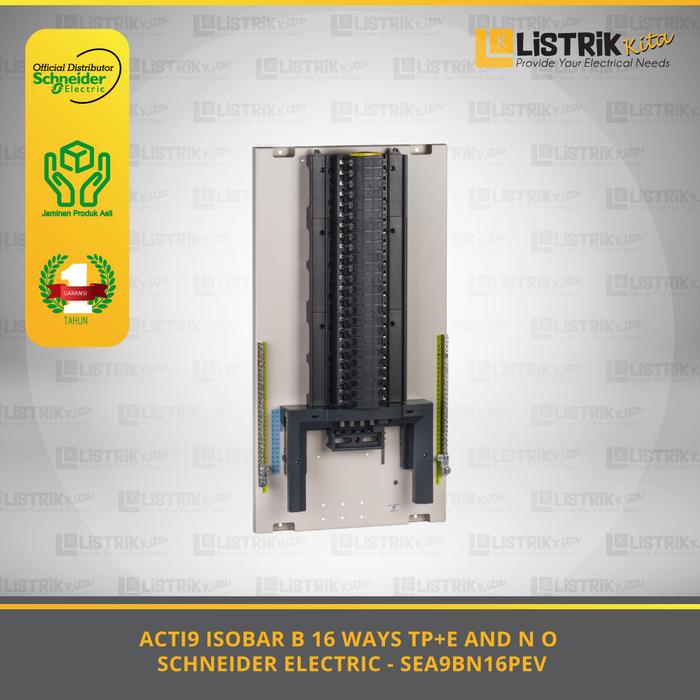 Gambar ACTI9 ISOBAR B 16 WAYS TP+E AND N O PAN ASSEMBLY SCHNEIDER ELECTRIC - SEA9BN16PEV dari listrikkitaofficial Kota Administrasi Jakarta Timur Tokopedia