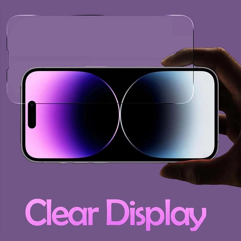 Full Coverage Phone Screen Protector, 2 Counts Screen Protector, HD Clear Phone Screen Protective Film & Back Screen Protector, Phone Accessories for iPhone 15 Pro Max 2