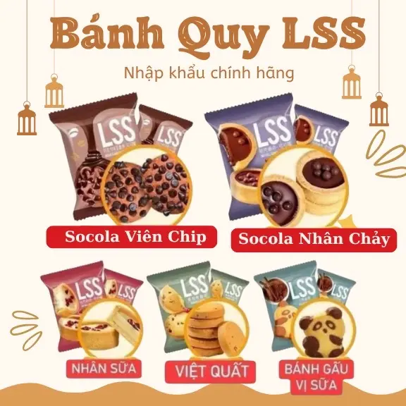 1Kg Bánh Quy LSS Thượng Hạng Mix Đủ 6 Vị Thơm Ngon Hàng Chuẩn Loại 1 Giá Tốt 1