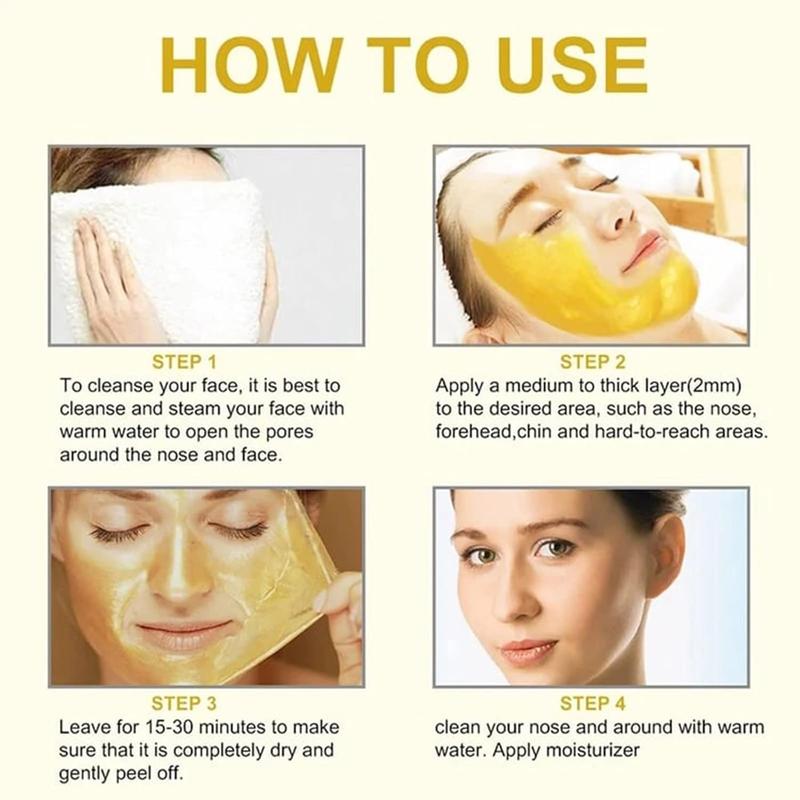Product Introduction of Peel Off Mask, 1 Count/4 Counts Mask Including Sakura Peeling Mask & 24k Gold Snail Peeling Mask & Eye Mask, Deep Cleansing Facial Mask, Facial Skin Care Product for Women & Men 8