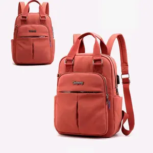 Ransel Wanita Kapasitas Besar Tas Ransel Wanita Travel Tas Ransel Laptop Kulit PU