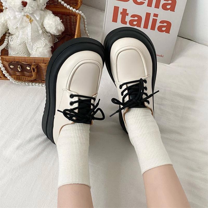 Giày Đốc nữ da cao cấp 2 màu siêu hót NaNa Shoes