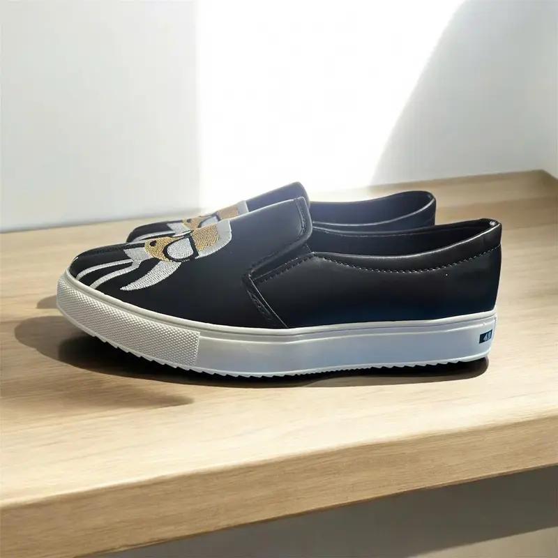 Giày Slipon Karl - Giày lười hình hoạ tiết thêu full size, giày thể thao nam phù hợp đi học đi chơi - Hottrend 3