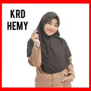 Jilbab Rabbani-Kerudung Sekolah Instan HEMY Panjang Serut Pita Muslim