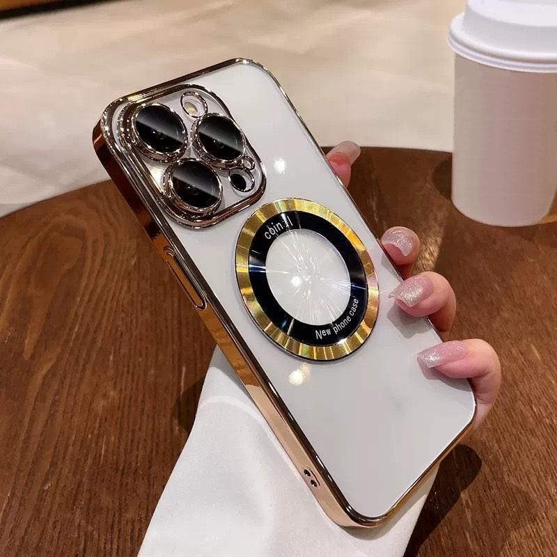 Christmas Ramadan Magnetic Transparent Phone Case (1 Piece), TPU Cellphone Protective Case, All-inclusive Shockproof Mobile Phone Cover For iPhone 11 12 13 14 15 Pro Max, Smartphone Protector Accessories 7