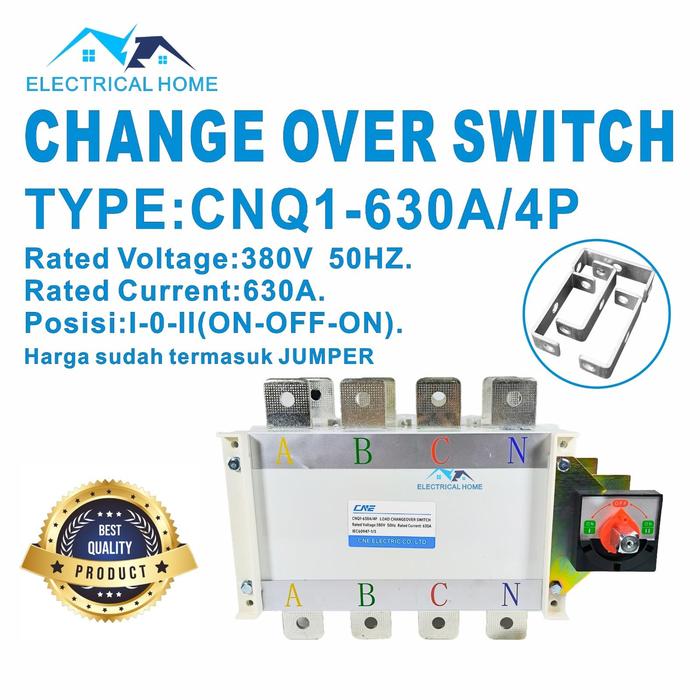 Gambar COS/Change Over Switch/Ohm Saklar 4P 630A(I-0-II) dari ELECTRICAL HOME Kota Surabaya Tokopedia