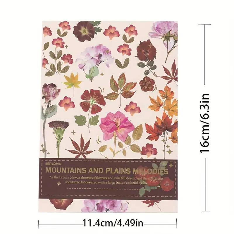 Vintage Floral & Botanical Pattern Stickers (20 Sheets/set), Waterproof Self Adhesive Decorative Stickers, Diy Decals for Water Bottle, Laptop, Phone Case, Scrapbooking, Journal Making 1