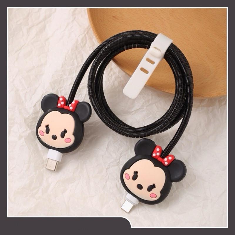 Pelindung Kabel Charger Data 1 Set 4 in 1 Presisi Cable Bite Kabel Type C USB A Micro USB Lightning Kompatibel untuk Samsung Xiaomi Realme Tecno Infinix Vivo Oppo Huawei Karakter Marvel Sanrio Nintendo Kuromi Hello Kitty Lotso MyMelody CInnamoroll 7