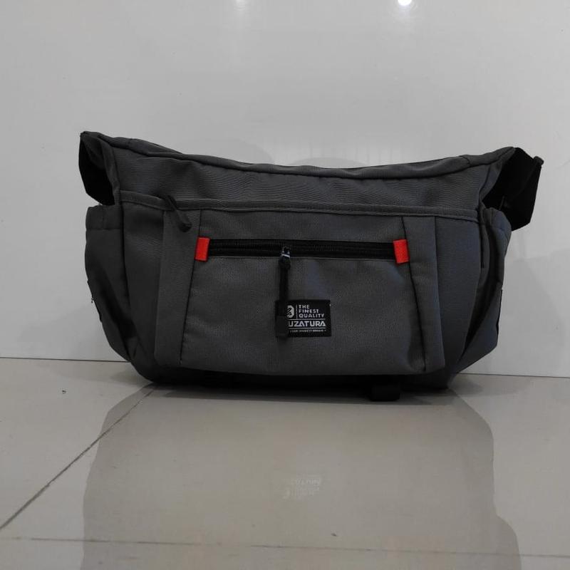 Tas Sling Bag Pria Tas Selempang Kekinian Tas Slempang Distro Hitam Polos 6