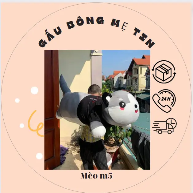 Gấu bông mèo lười size 1m5++