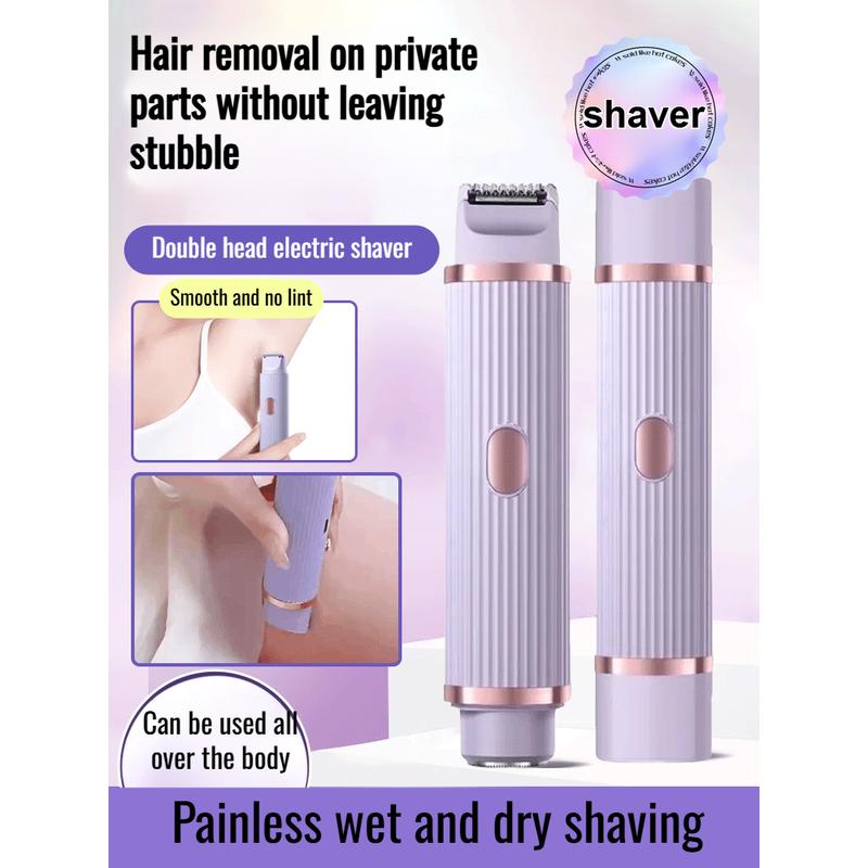 Women's special dualhead fullbody hair removal pubic hair trimmer underarm shaver 0