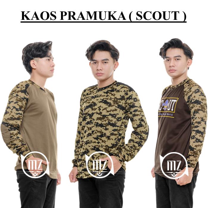 COD !! GROSIR BAJU KAOS LORENG PRAMUKA RAGLAN SCOUT PDL LAPANGAN TACTICAL PELINDUNG BAN MURAH DORENG 0