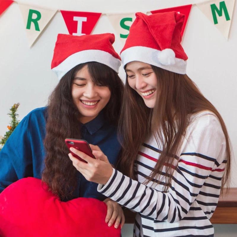 Mũ Ông Già Noel Bằng Lông Nhung Nỉ Dày Dặn Ấm Áp Mũ Giáng Sinh Giá Rẻ Nón Noel Nón Giáng Sinh - KL00277 6
