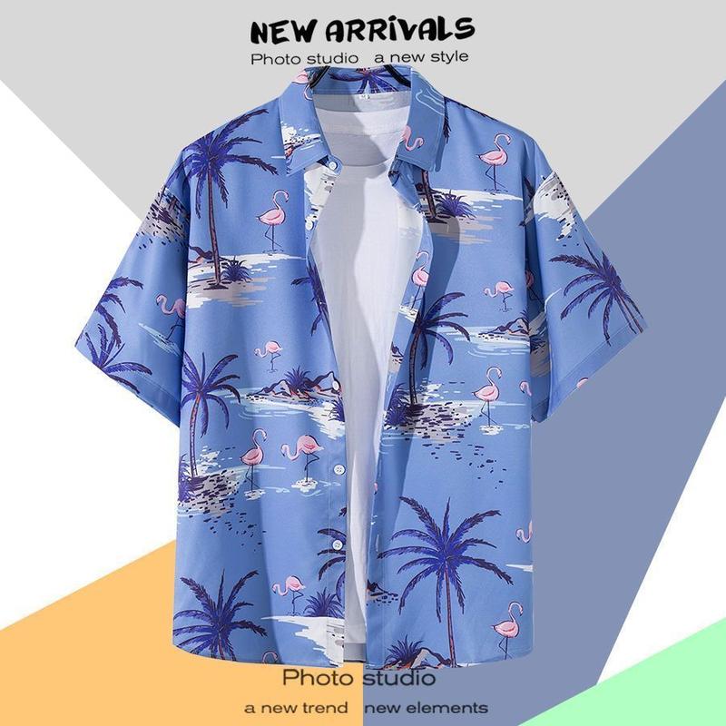 Product Introduction of Áo Sơ Mi Đi Biển Thường Ngày Dành Cho Nam Giới, Áo Sơ Mi ngắn Tay Áo Mỏng Mùa Hè, Áo Sơ Mi In Hình, Dáng Rộng Vừa Vặn, Áo Sơ Mi Hawaii Sành Điệu, Thích Hợp Cho Phụ Nữ, Năm 2025 16