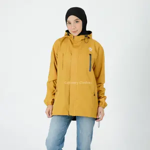 Jaket Parasut Wanita Waterproof Model Elbrus Original FCF / Jaket Outdoor motif Bordir Simple / Jaket Distro