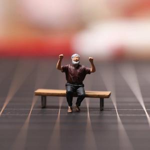 Mô Hình Tượng Nhỏ Đồ Chơi Vua, Tỷ Lệ 1: 64, 1: 87 Và 1: 43, Làm Bằng Resin, Phong Cách Dioramas Ông Già Hạnh Phúc, Bộ Sưu Tập Thu Nhỏ Đúc Khuôn