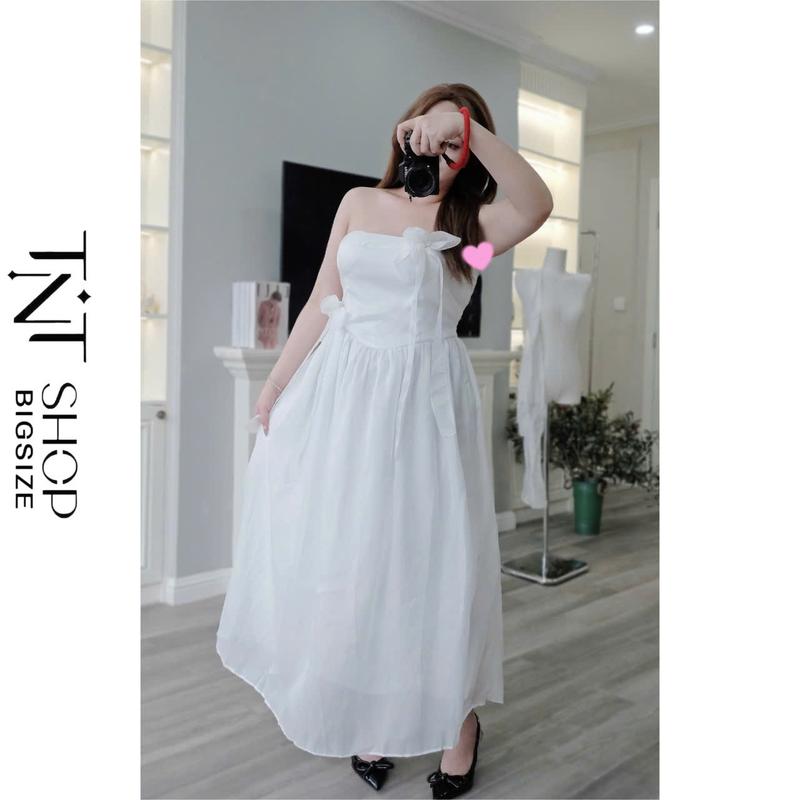 ĐẦM VOAN BIGSIZE DÁNG DÀI HOA NGỰC [TNT SHOP BIGSIZE 60KG 90KG] Nữ Women