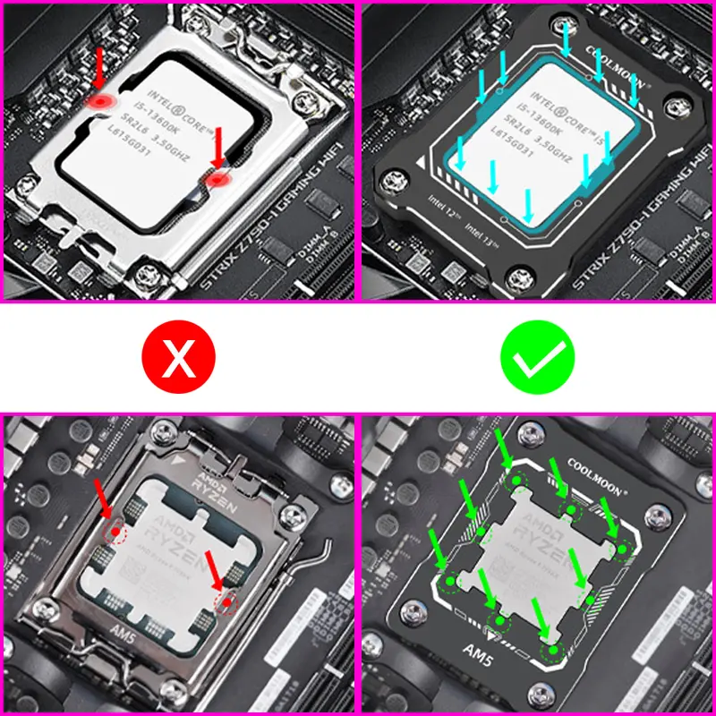 Khung Chống Cong CPU Intel BC-1700 Coolmoon Hỗ Trợ Gen 12th - 13th LGA 1700 2