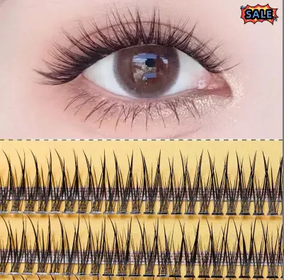 หุ่นไล่กาขนตา Swallow หางธรรมชาติหญิงจำลองเดี่ยว Cluster สามเณรเริ่มต้น Self-Adhesive Grafting หางปลาขนตาปลอม เครื่องสำอาง