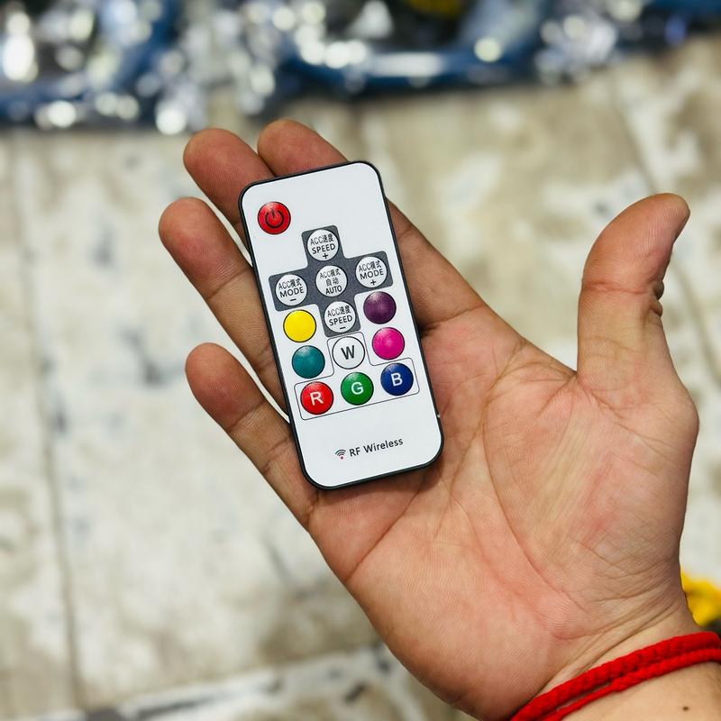 DÂY LED DEMI REMOTE HOẶC APP CHỈNH ĐƯỢC NHIỀU HIỆU ỨNG MÀU CHIP RGB 5050 12VOL CHỐNG NƯỚC ( LƯU ĐƯỢC MÀU SẮC KHI TẮT KHOÁ MỞ LẠI ) 2