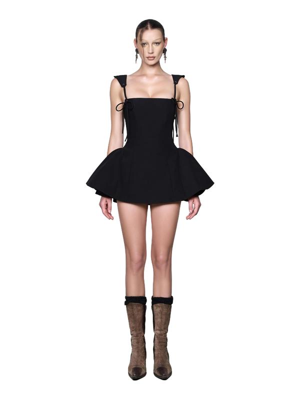 LSOUL - Weaty Dress Váy Hồng Hai Dây Nữ Tính V24031603 Women Màu Đen Hồng váy đi chơi dạo phố