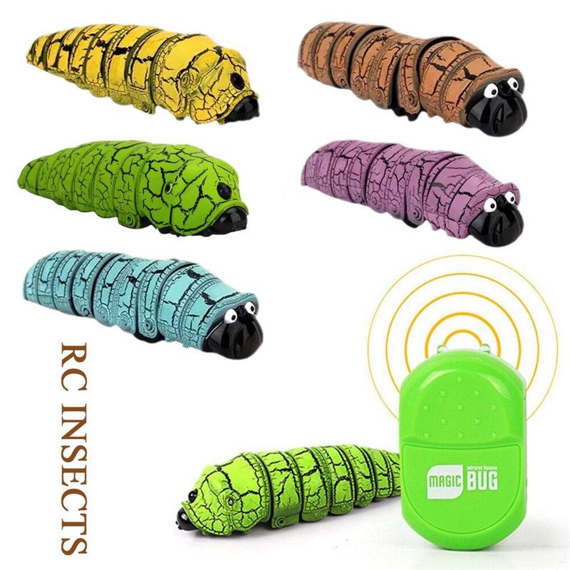 Product Introduction of New And Unique Simulation Remote Control Caterpillar Electric Trick Simulation Toy Insect J5L0 17