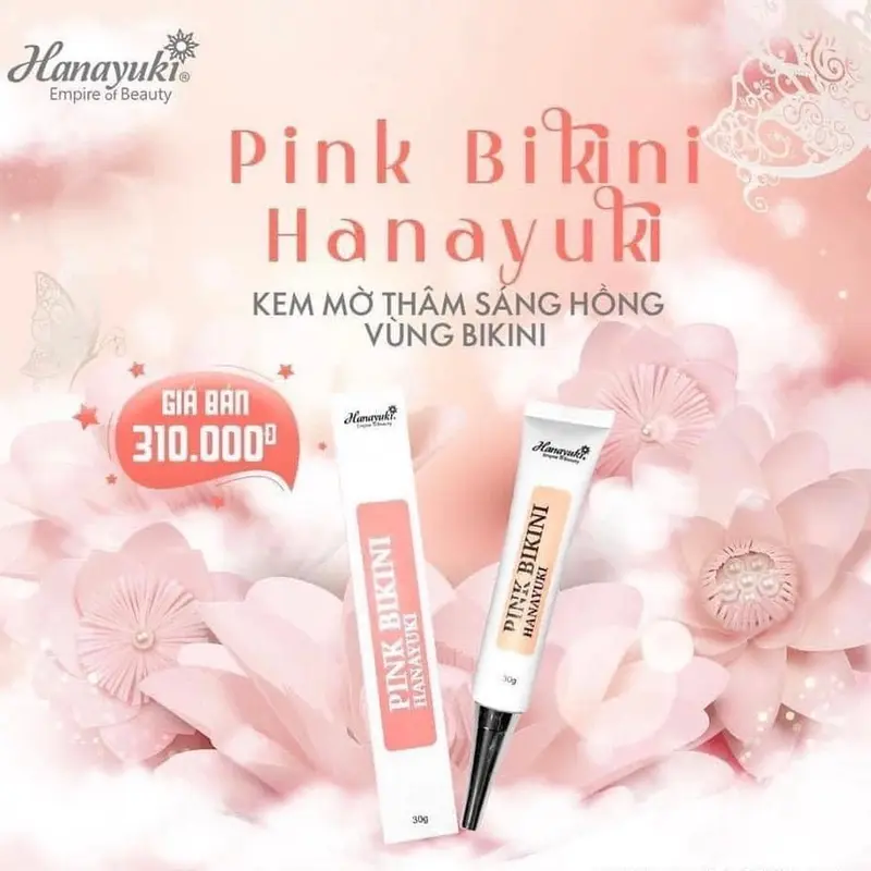 Kem Giảm Thâm Vùng Bikini Pink Bikini Hanayuki. Nữ Làm Đẹp Da 3