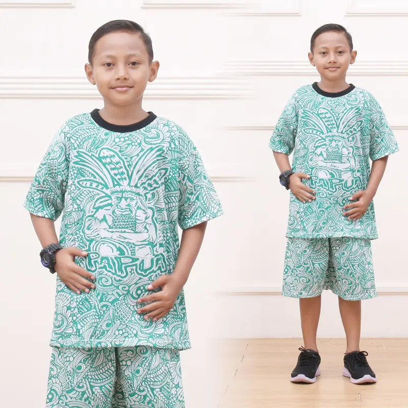 SETELAN BALIKUTA ABG / SETELAN ANAK SEHARI-HARI Lengan pendek Celana 6