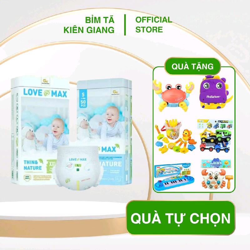 [ 2 BỊCH TẶNG QUÀ ] TÃ DÁN / QUẦN LOVE MAX, ĐỦ SIZE TỪ NB- 5XL DÀNH CHO BÉ 0-4 TUỔI Bỉm Quần Voi