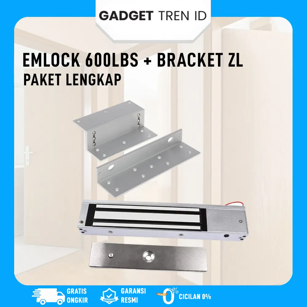 EM Lock 600lbs + Bracket ZL Magnetic Door Lock Magnet Lock