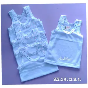 Grosir 12 PCS ( 1 Lusin ) Kaos Dalam Anak Kiki Putih/Kiki Warna