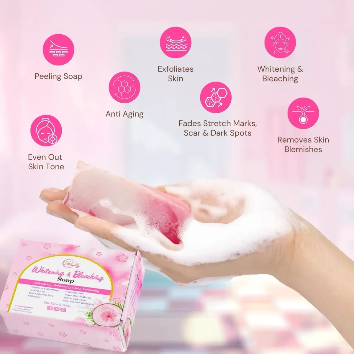 Whitening and Bleaching Soap by Cc glam beauty - TikTok Shop Philippines